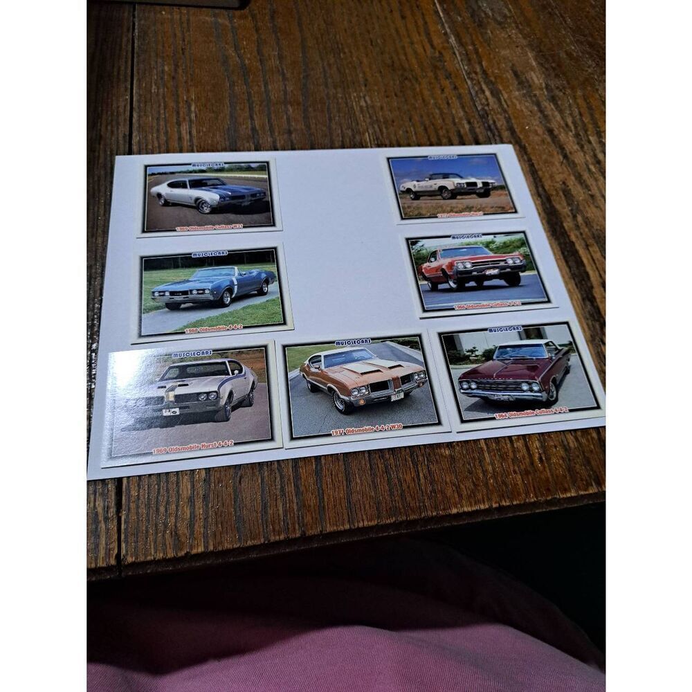 Vintage Lot of 7 1992 Collect A Card Musclecars Trading Cards OLDSMOBILE LOT